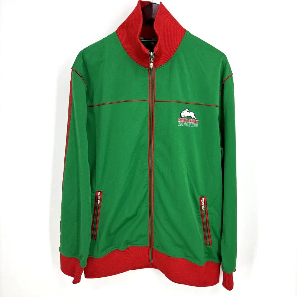 Vintage South Sydney Rabbitohs Authentic NRL Track Jacket 2004 Rugby Mens 2XL
